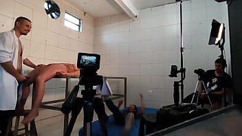 Gravação na enfermaria desativada de um hospital