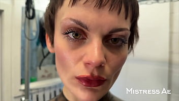 Solo 2 showcasing translucent latex outfit and hankey’s toys strap on