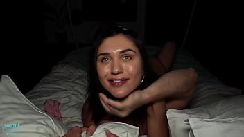 Her tight pussy isn't used to rough entry without lube but i'll teach her quickly