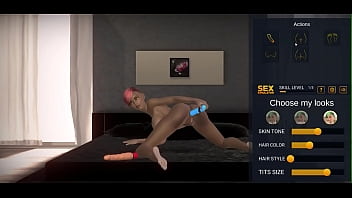 Hot ebony big boobs babe customize