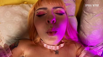 Horny stepsister presented you her pussy for your birthday and made you cum inside