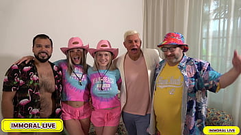 Teddy's blowjob bonanza with horny babes rebel rhyder & lana analise