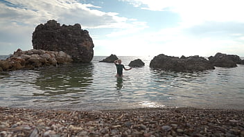 Stepson take off the condom and cum in my wet pussy it will be the best holiday at the seaside