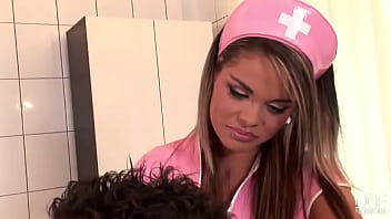 Horny pink nurse sucks diligently Horny pink nurse sucks diligently