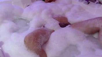 In the motel jacuzzi my wife is very horny with her boss a real cuckold