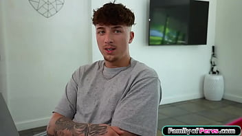 Stepbro challenges his busty stepsister emily norman to prove shes a throat goat a sausage is one thing but the petite brunette also swallows his cock