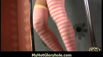 Gloryhole cock licking 12