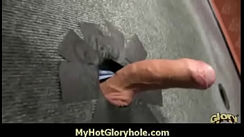Gloryhole cock licking 12
