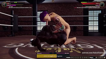 Aoiazumi vs rex nf3d mixed sexual combat femdom