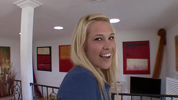 Kimberly is thirsty for cum as she licks and sucks a hard dick for it