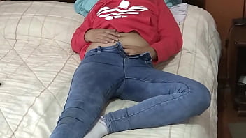 I enjoy my stepmother while she rests and masturbates very excited she moans asking for cock