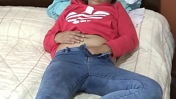 I enjoy my stepmother while she rests and masturbates very excited she moans asking for cock