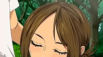 Tayu 2 horny hentai student gives a blowjob out behind the campus