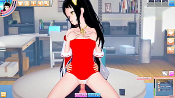 Nagato sucks and fucks lucky guy