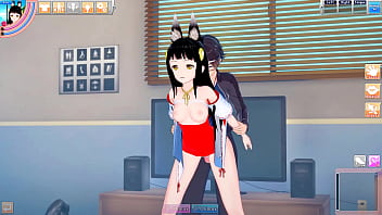 Nagato sucks and fucks lucky guy