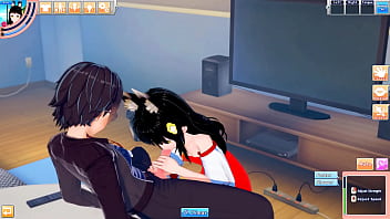 Nagato sucks and fucks lucky guy