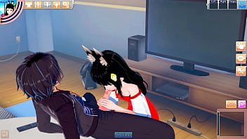 Nagato sucks and fucks lucky guy