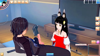 Nagato sucks and fucks lucky guy