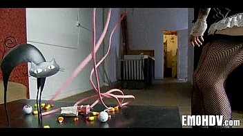 Emo babe with tats gets some dick 150