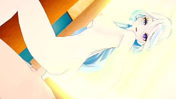 Furina sucks your cum dry into her mouth and then into her wet pussy