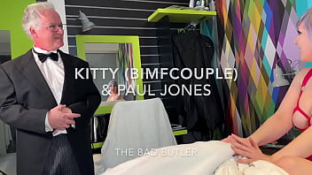 Old man butler fucks beauty half his age