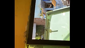 Follando con mi chava en hotel con ventana abierta