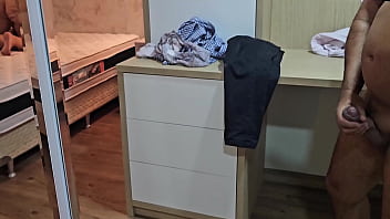 I caught my wife in the mirror with the delivery boy in our apartment