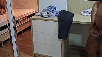 I caught my wife in the mirror with the delivery boy in our apartment