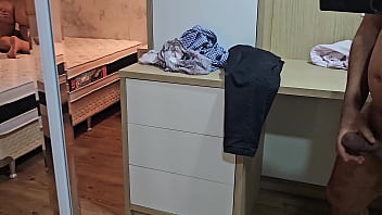 I caught my wife in the mirror with the delivery boy in our apartment