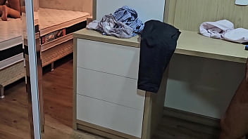 I caught my wife in the mirror with the delivery boy in our apartment