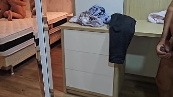 I caught my wife in the mirror with the delivery boy in our apartment