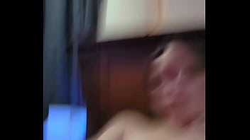 Dirty talking wife cums twice with huge squirt while video sexing