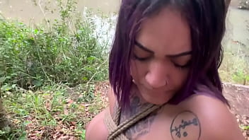 Amarração na represa abandonada