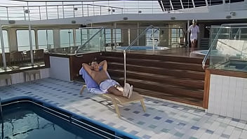Screwing a guest by the pool on the yacht is her goal today