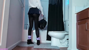 School girl bulma peeing voyeur sage eldritch