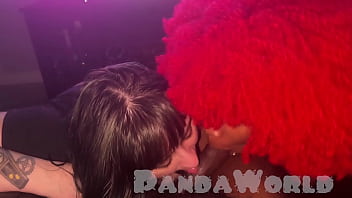 Cleo plays live with panda world super fan mff night triple bj