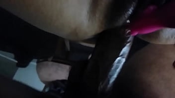 Giving her dick while she plays with her clit