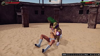 Jennifer vs hanit nf3d female mma femdom combat