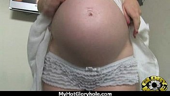 Horny lady enjoys gloryhole cocksucking interracial 25