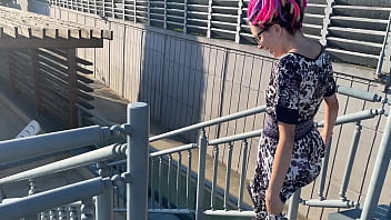 We film a crazy vacation video with hard spanking