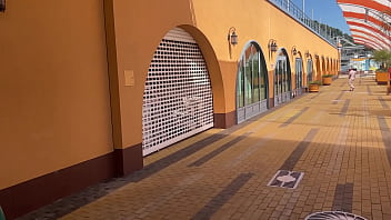 We film a crazy vacation video with hard spanking