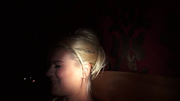 Horny playful babe smokes and fucks at midnight