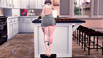 Ass teasing while scrubbing things clean second life