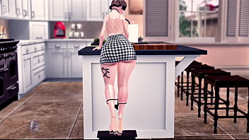 Ass teasing while scrubbing things clean second life