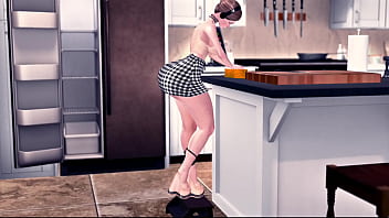 Ass teasing while scrubbing things clean second life