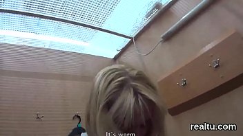 Adorable czech teenie was tempted in the mall and poked in pov