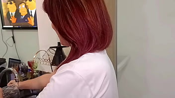 Stepdaughter was in the kitchen at dawn ready to fuck