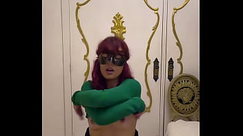 Petite redhead covergirl ivy sucks and fucks in her first ever masked porn