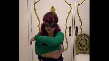 Petite redhead covergirl ivy sucks and fucks in her first ever masked porn