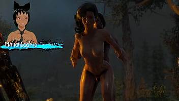 Skyrim b and l mod doing some fucking near a camp and it is beautiful